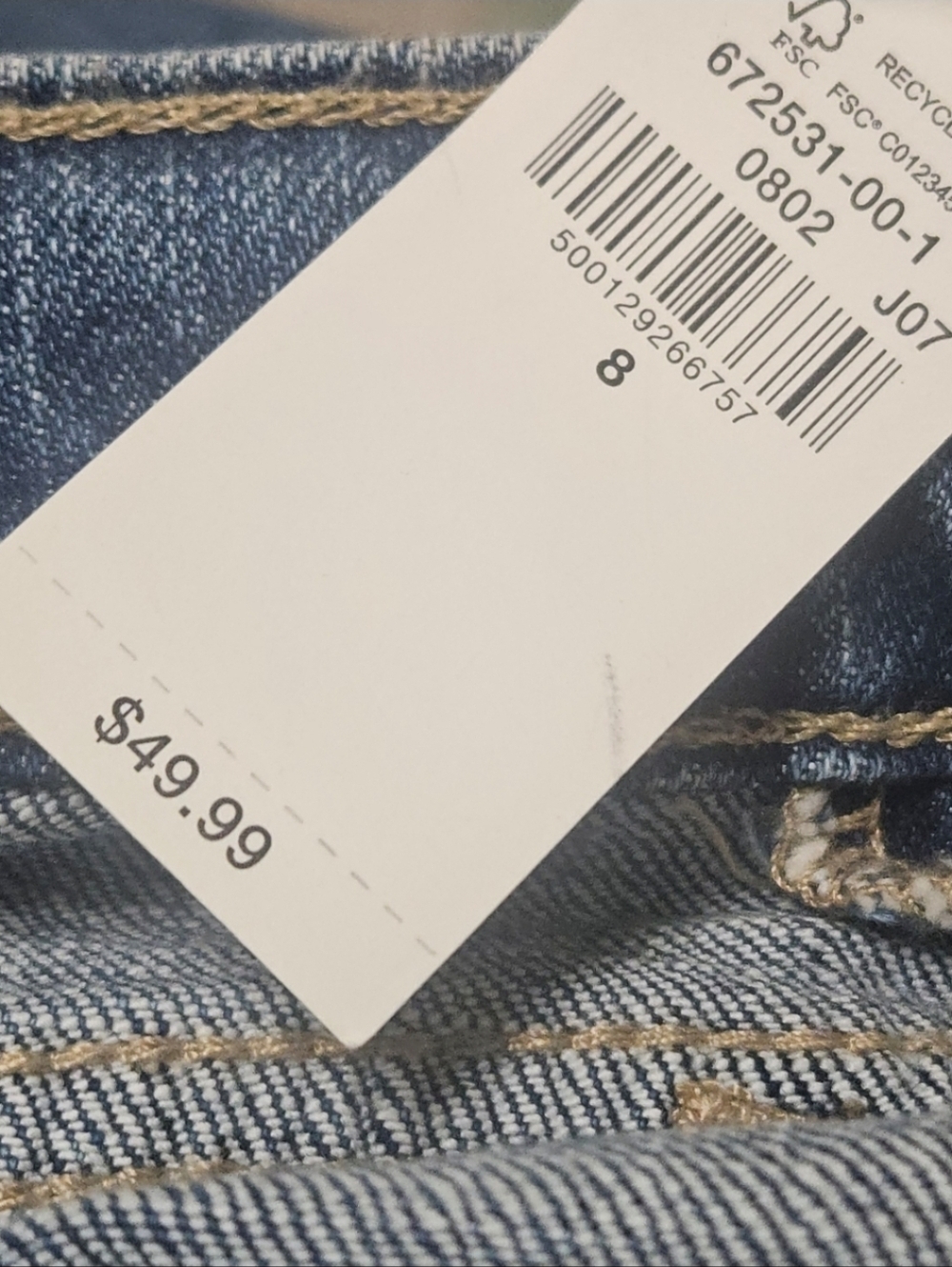 OLD NAVY HIGH-RISE BARREL LEG JEANS 8 - Picture 10 of 10